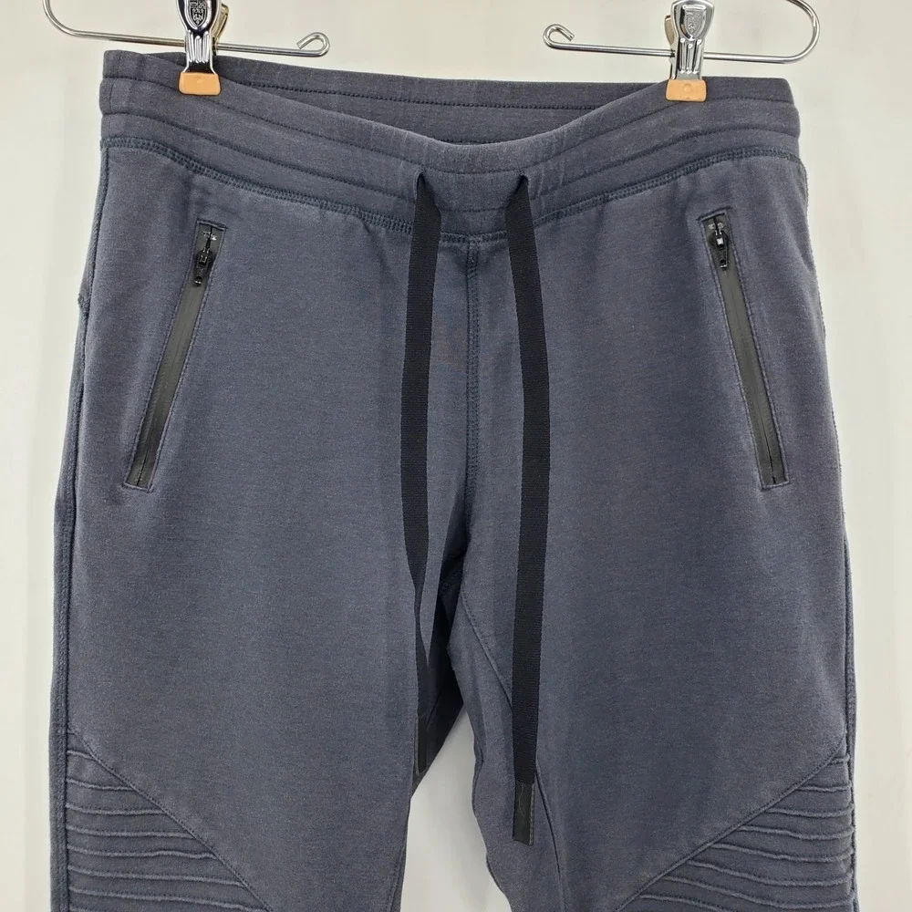 Alo Yoga Women Urban Moto Sweatpants Gray Joggers Small Biker Athletic Lounge